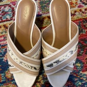 ⭐️Snake print platform wedges